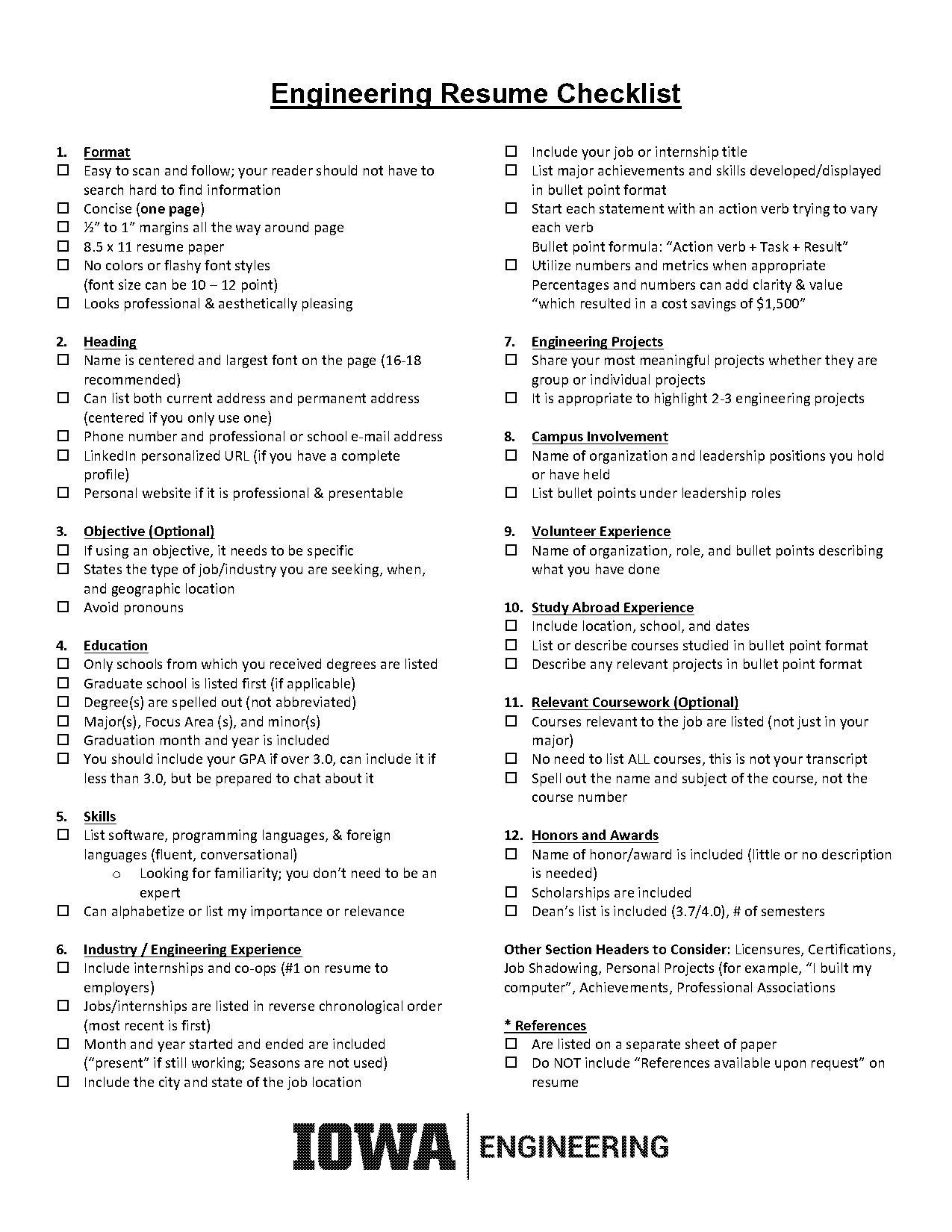 what to put on a resume with no experience engineer