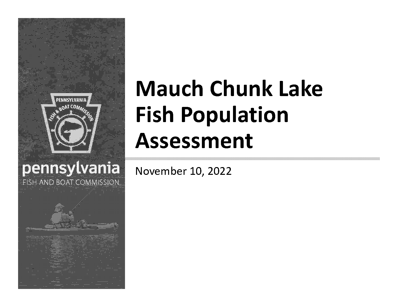 mauch chunk lake fishing report